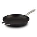 Cast iron nonstick fry pan "Atlas" with loop helper handle & SS handle 32cm
