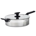 Stainless steel fry pan with lid "Acer" 26cm