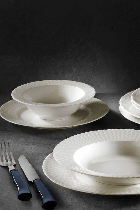 Kutahya Porselen 'Polo' Dinner set of 24pcs 'White'