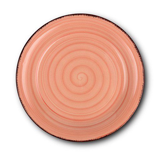 Stoneware fruit plate Lines Terra Cotta 10-099-212