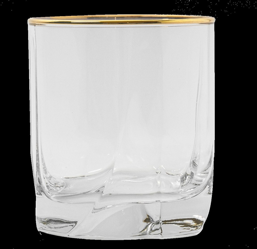 Luna Gold Rim Tumbler, set of 6