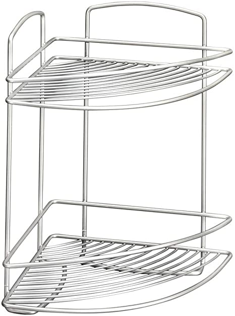 Brass 'Onda' 2-Tier Corner Rack