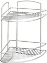 Brass 'Onda' 2-Tier Corner Rack