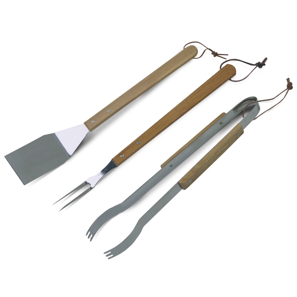 DELUXE STAINLESS STEEL HARDWOOD 3PC TOOL SET