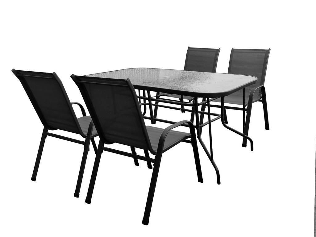Outdoor Furniture Set, Arm Chair 4 pcs 54X72X92CM, Coffee Table 150X90X70CM TC-20300/L