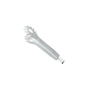 WHITE - "HANDY" SERVING TONGS 23CM