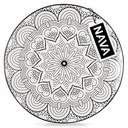 Porcelain fruit plate "Maya" 19cm