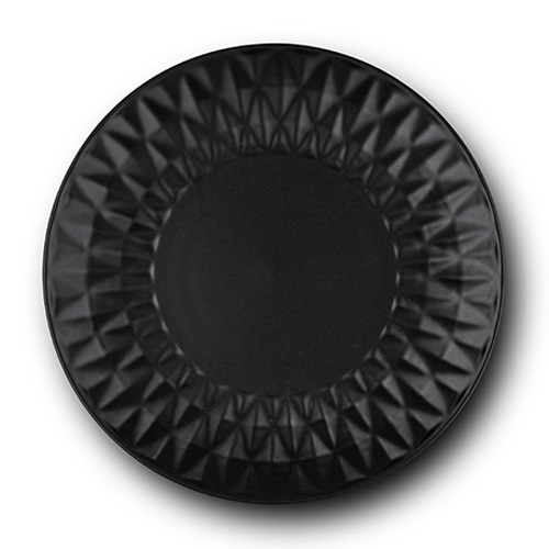 Stoneware fruit plate "Soho classic" black 20cm
