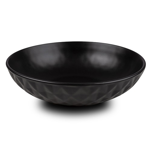 Stoneware plate for soup "Soho classic" black 20.5cm