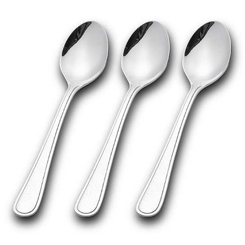 Stainless steel tea spoon "Siren" set of 3pcs.