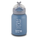 Stainless steel insulated water bottle "We Care" blue 350ml