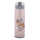 Stainless steel insulated water bottle "We Care" pink 500ml