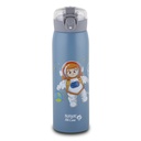 Stainless steel insulated water bottle "We Care", blue 500ml