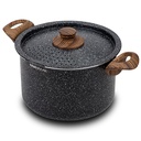 Casserole "Nature" with straining lid & nonstick stone coating 22cm