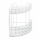 METALTEX 2-TIER CORNER SHELF FLORENZ