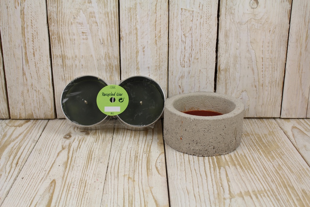 OUTDOOR FILLED CONCRETE DARK BROWN 16X7,5CM 45Hrs