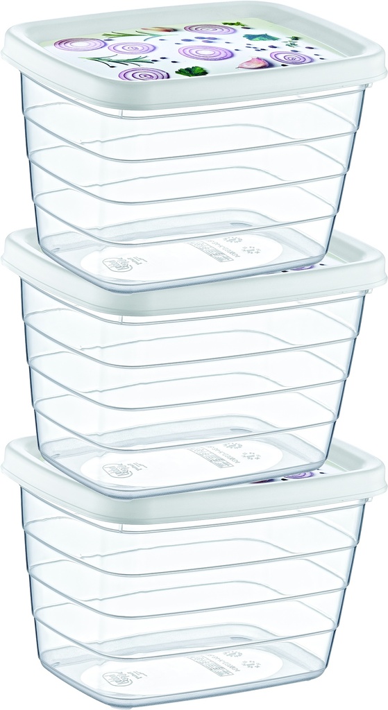 3 X 1,15 LT DECO TREND STORAGE SET