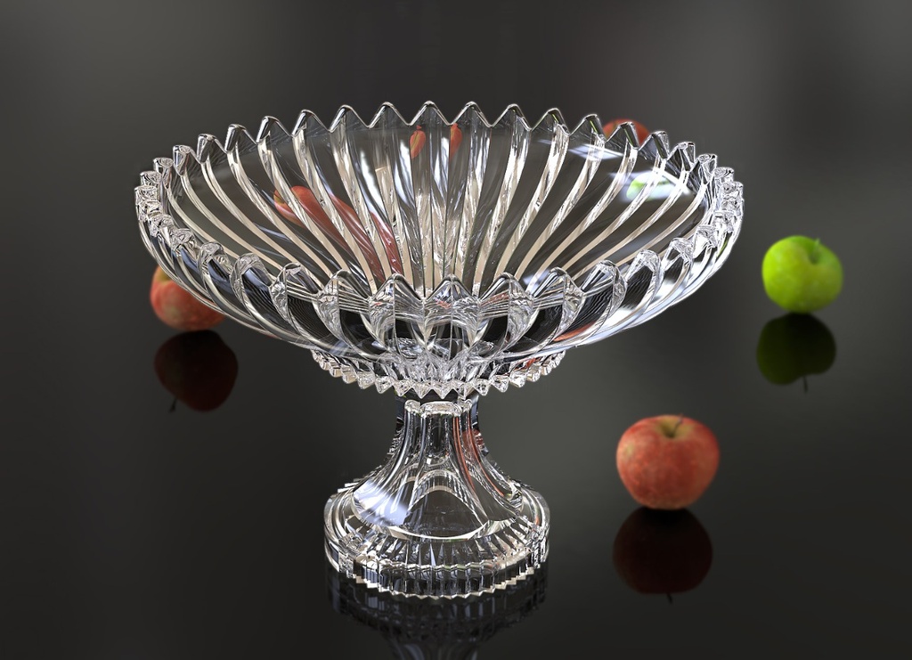 Brasilia Fruit Bowl With Stem 30 CM Tray Gift Box