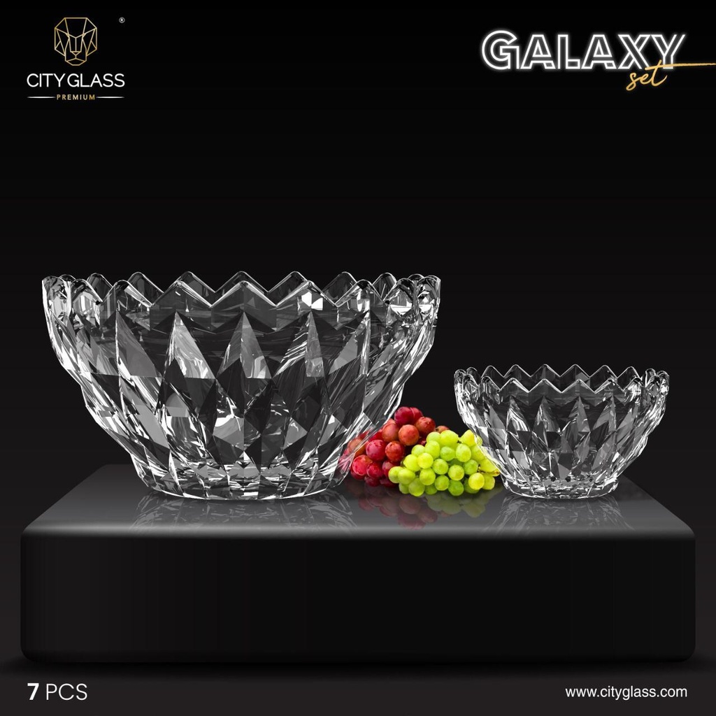 Galaxy Bowl Set Large Bowl 1800 ML + Small Bowl 290 ML X6 Gift Box