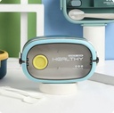 Lunch Box Stainless Steel with Cutlery set Mix Colors LBS-005-Blue