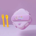 Lunch Box Plastic with Spoon Mix Colors LBP-007-Rabbit