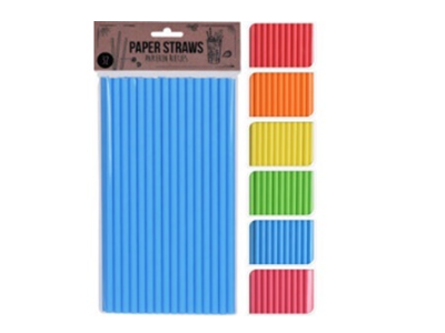 [1000292] DRINKING STRAWS, PAPER, SIZE EACH 240X8MM