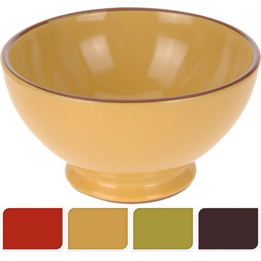 [1000327] BOWL, 350ML/11.84OZ, STONEWARE DIA 13CM H8CM, WEIGHT 336GRAM, 4 ASS COLORS, WITH INSERT COLOURLABEL WITH OUR DESIGN