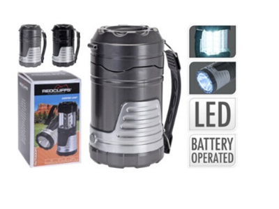 [1000427] CAMPING LANTERN, ABS MATERIAL, 2 FUNCTIONS 16SMD AND 1 SM