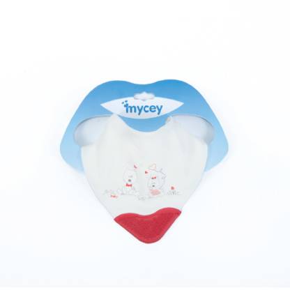 [1000759] Bandana Bibs with Teether - dog love