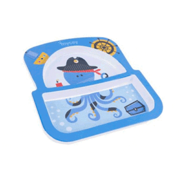 [1001853] TWO SECTION PLATE - PIRATE- TCM06103 