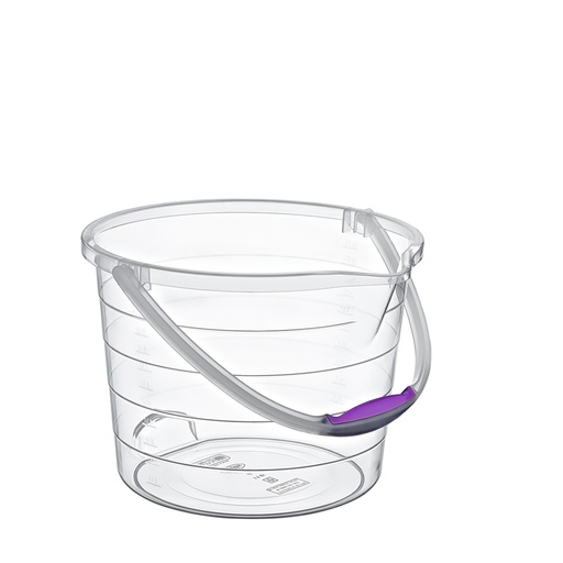 [1003012] 10 LT CLEAR  STEPPED CLEANING BUCKET
