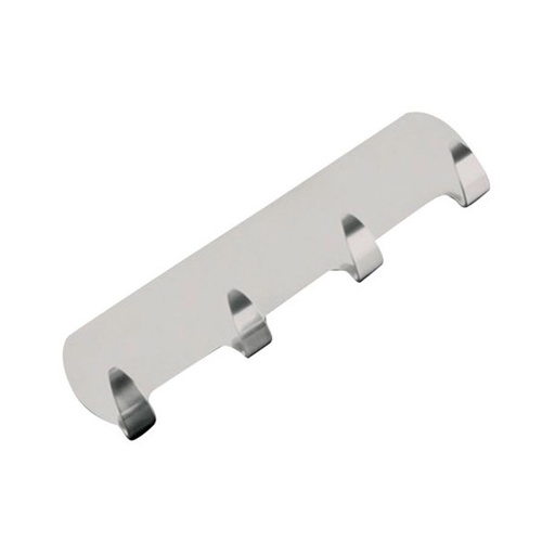 [1003246] "BARRETTE INOX" SELF ADHESIVE 4 HOOK