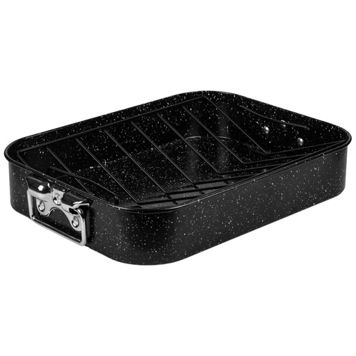 [1003295] Rectangular roaster with rack "Nature" and nonstick stone coating 42cm