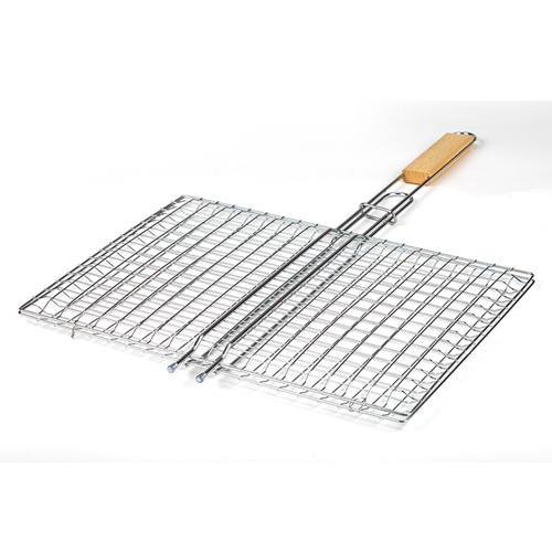 [1003371] Metal wire mesh grilling basket "BBQ Guru" 40x30cm