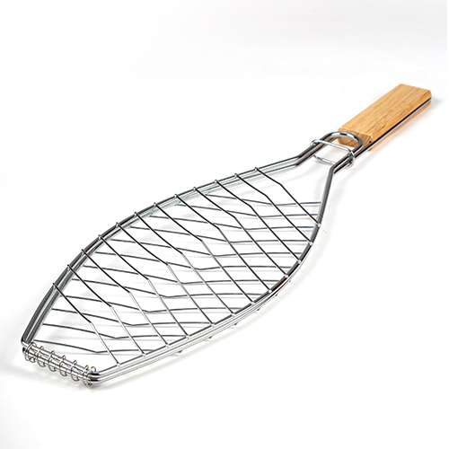 [1003374] Metal wire mesh grilling basket "BBQ Guru" 13x35cm