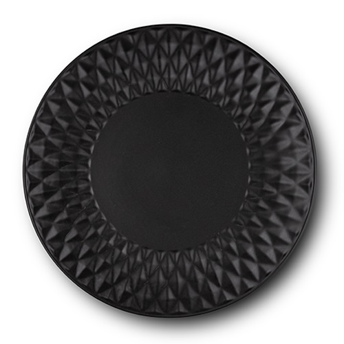 [1003397] Stoneware dinner plate "Soho classic" black 27cm
