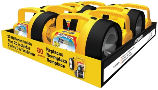 [1003843] Eveready EVGPLN45H Floating Lantern, Carbon Zinc Battery, LED Lamp, Plastic, Yellow