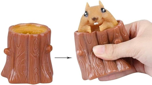[1003925] Pop-Up Squeeze Toy (Chipmunk)