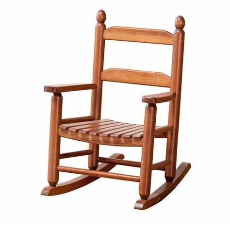 [1003936] Child Rocking Chair, KN-14N Brown color