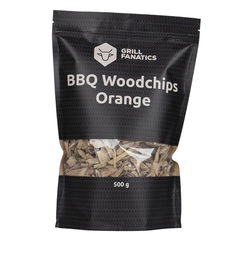 [1003953] Grill Fanatics BBQ Woodchips Orange 500GM 1430