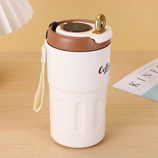 [1004154] Coffee Bottle Stainless Steel 400ML SSB-005-Brown