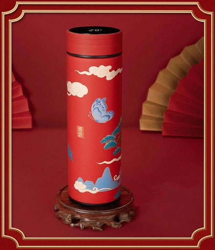 [1004219] Water Bottle Stainless Steel MIN-029-Red